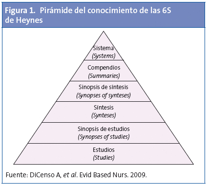 Figura 1. Pirámide del conocimiento de las 6S de Heynes