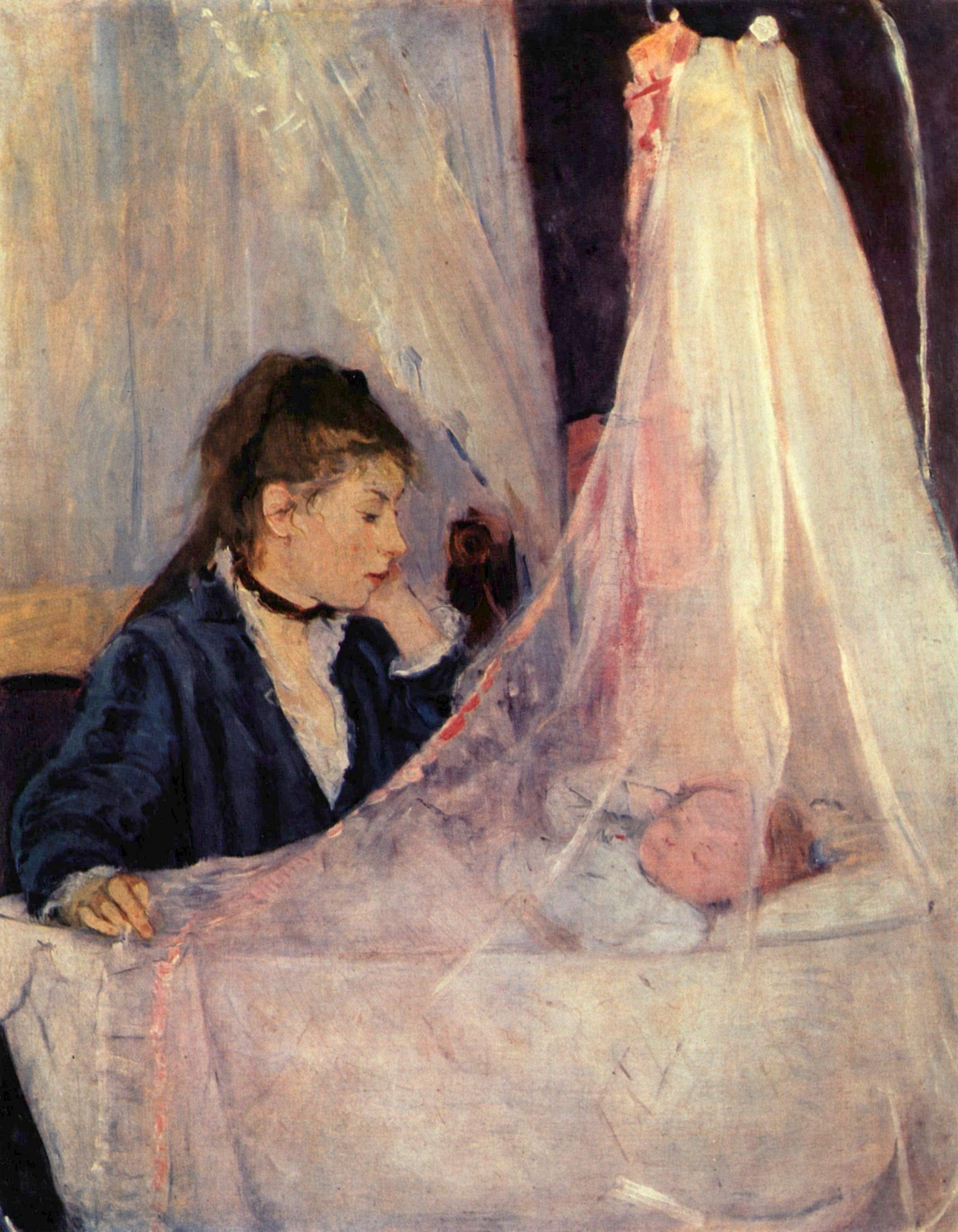 La cuna, 1872. Berthe Morisot (1841-1895). Museo de Orsay. París. Francia.