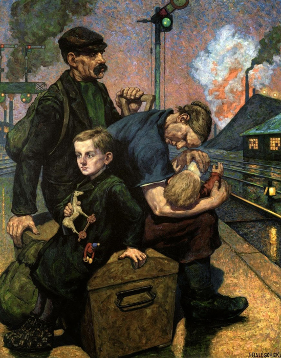 La emigración. Hans Baluscheck, hacia 1900