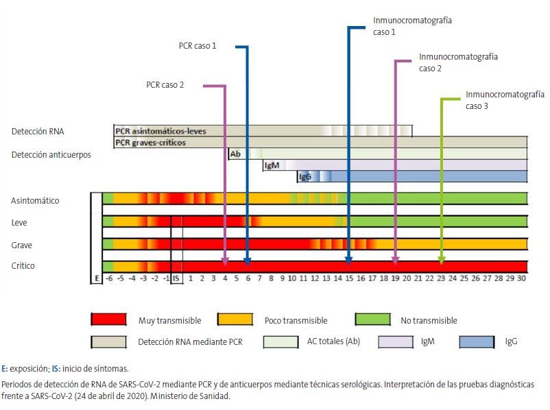 Figura 12. Cronología de las pruebas diagnósticas realizadas