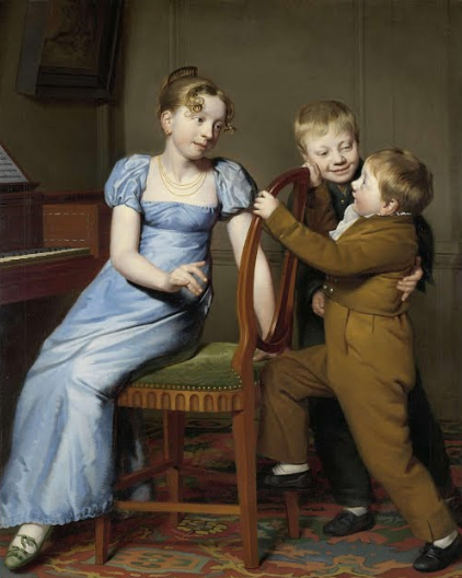 Práctica de piano interrumpida. Willer Barten van der Kooi, 1813.