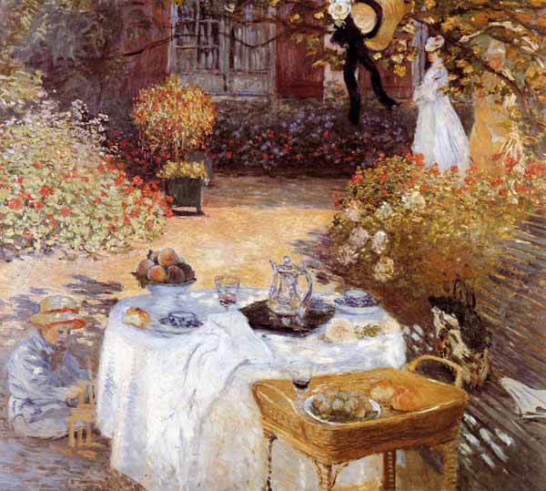 El almuerzo. Claude Monet, 1873
